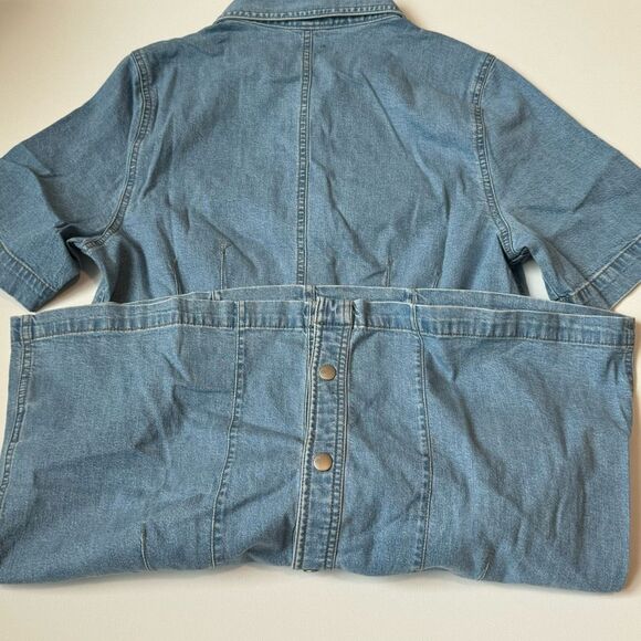 $118 Madewell Denim Seamed Mini Shirtdress in Palermo Wash size 00 m2 - Picture 7 of 9